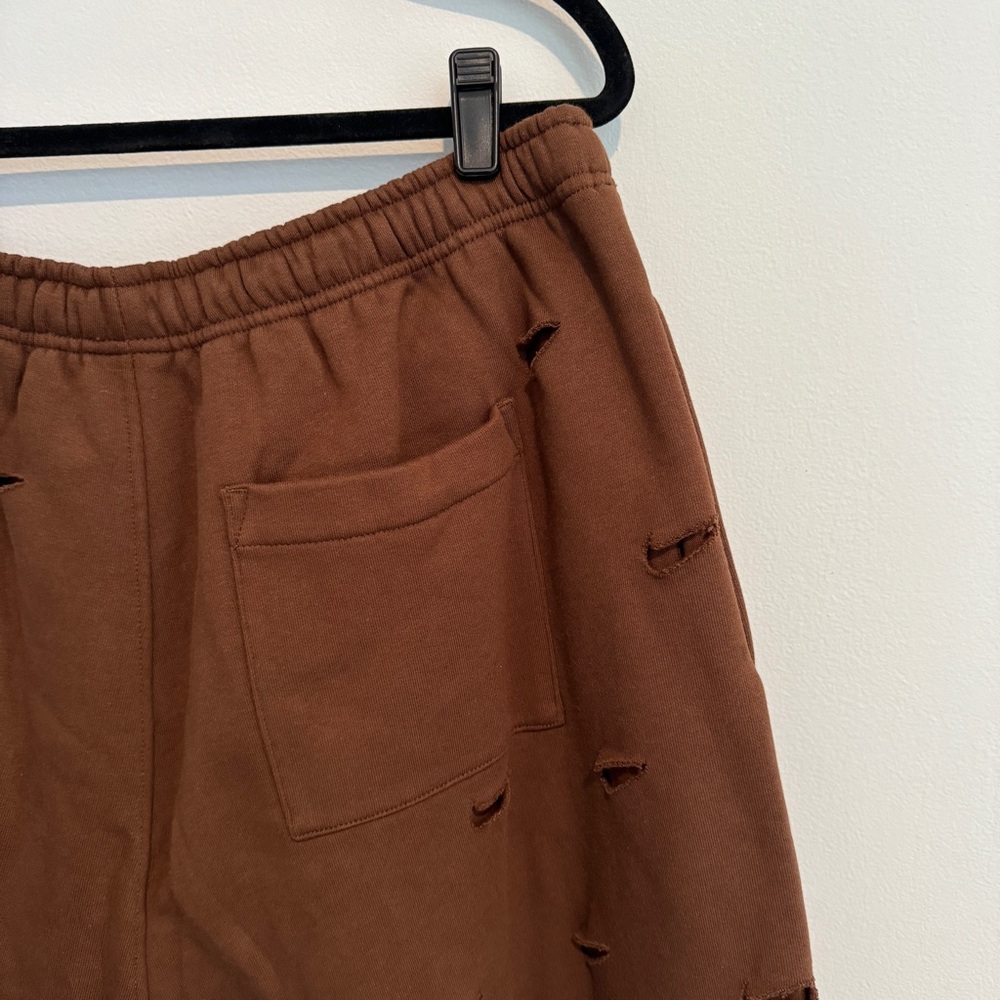 Nike Brown Sweatpants with Black Swoosh Pattern - Picture 7 of 7